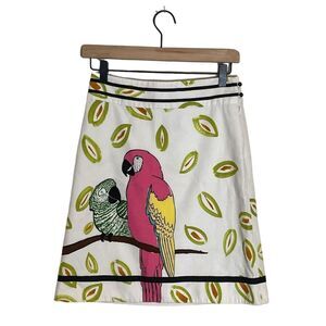 Anthropologie Edme & Esyllte In the Boughs Parrot Skirt